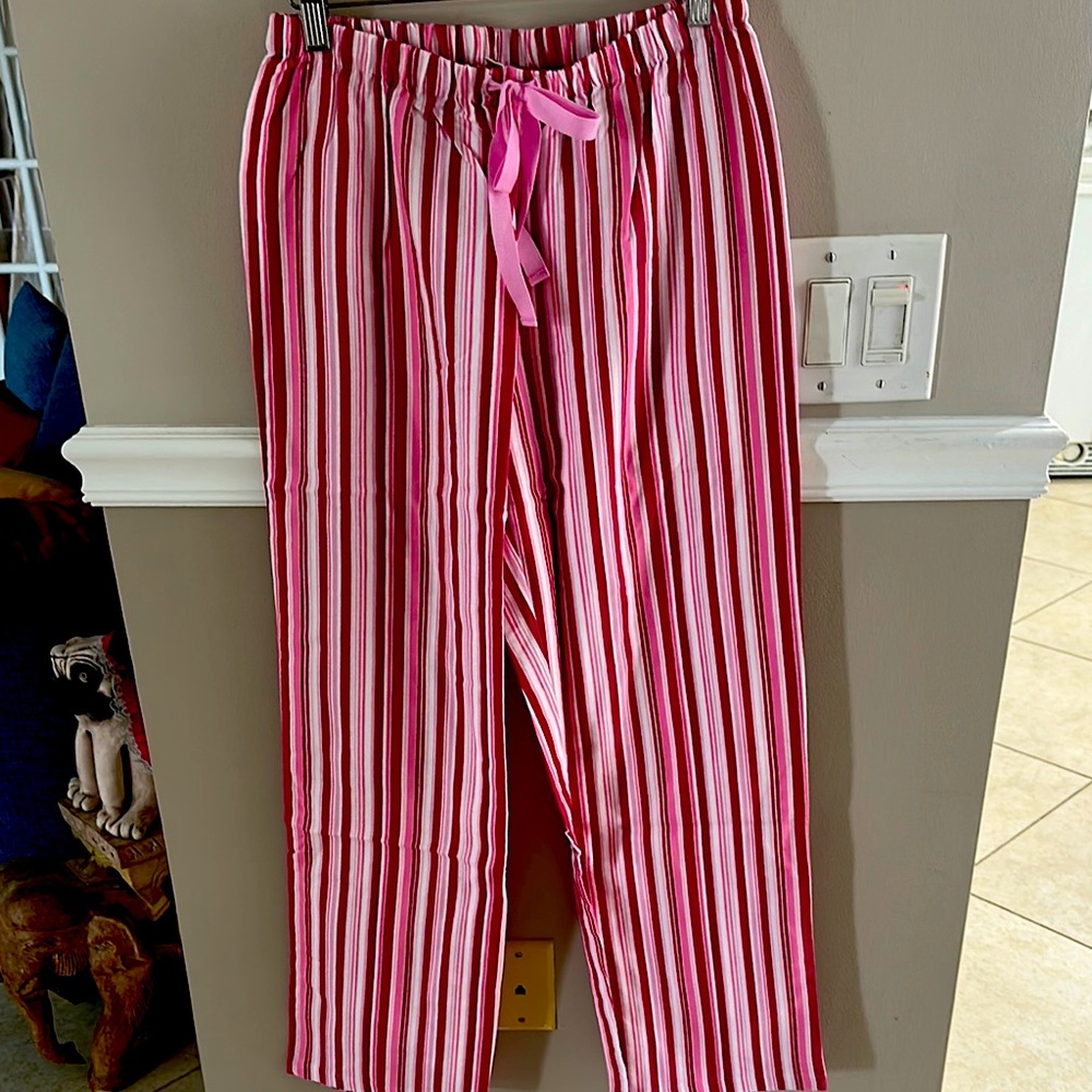 NIP Adonna Pink and White Striped Lounge Pants